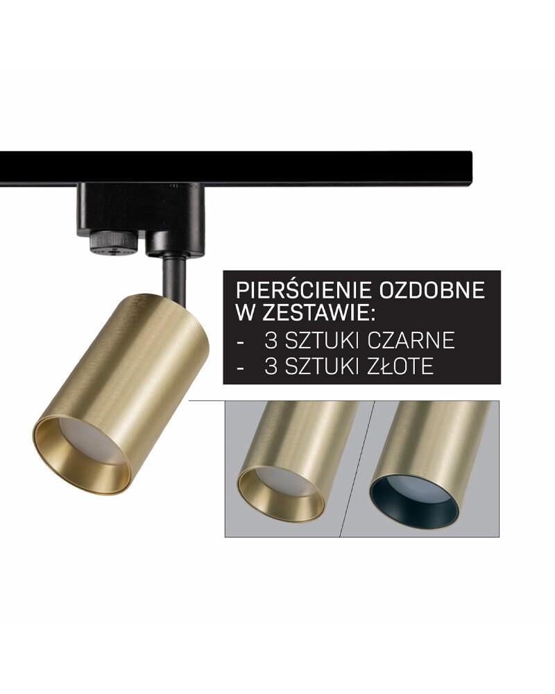 Трековий світильник Polux 327628 Maribel GU10 1x10W IP20 Золотий - фото 5 Трековий світильник Polux 327628 Maribel GU10 1x10W IP20 Золотий - фото 5