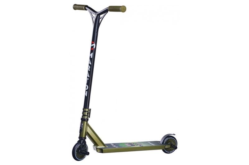 Самокат Маратон трюковий RAPID 76х35х12 см Зелений (RAPID)