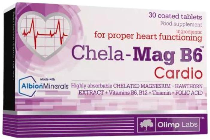 Витамины для сердца и кровеносной системы Olimp Chela-Mag B6 Cardio 30 таблеток