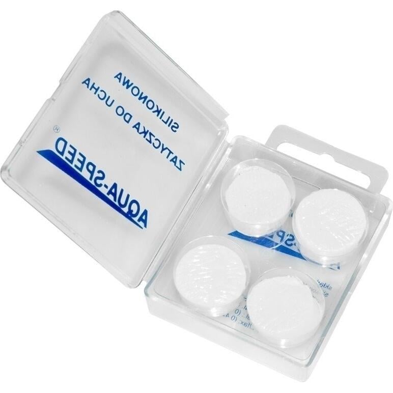 Беруши Aqua Speed SILICONE EAR'S PLUG Прозрачно-белый (131)