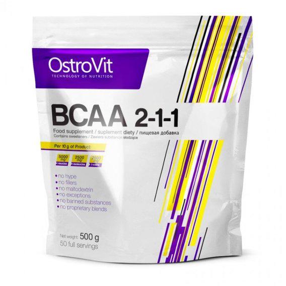 Аминокислота BCAA для спорта OstroVit BCAA 2-1-1 Lemon 500 г 50 servings (000003575)