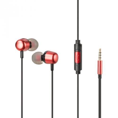 Наушники проводные HOCO with mic Delighted M31 1.2м 3.5 мм Red