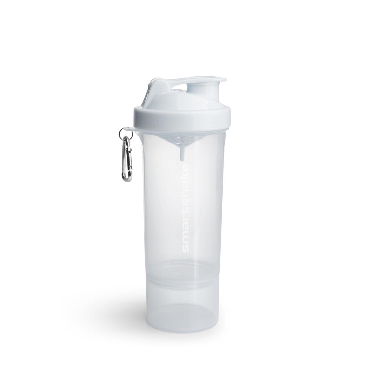 Шейкер спортивний SmartShake Slim 500 мл Pure White