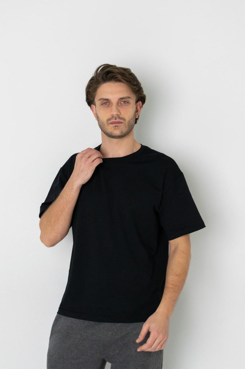 Футболка чоловіча 4XL Чорний (31310689)