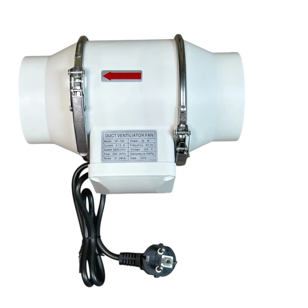 Вентилятор канальный Folem HF-100 (136090)