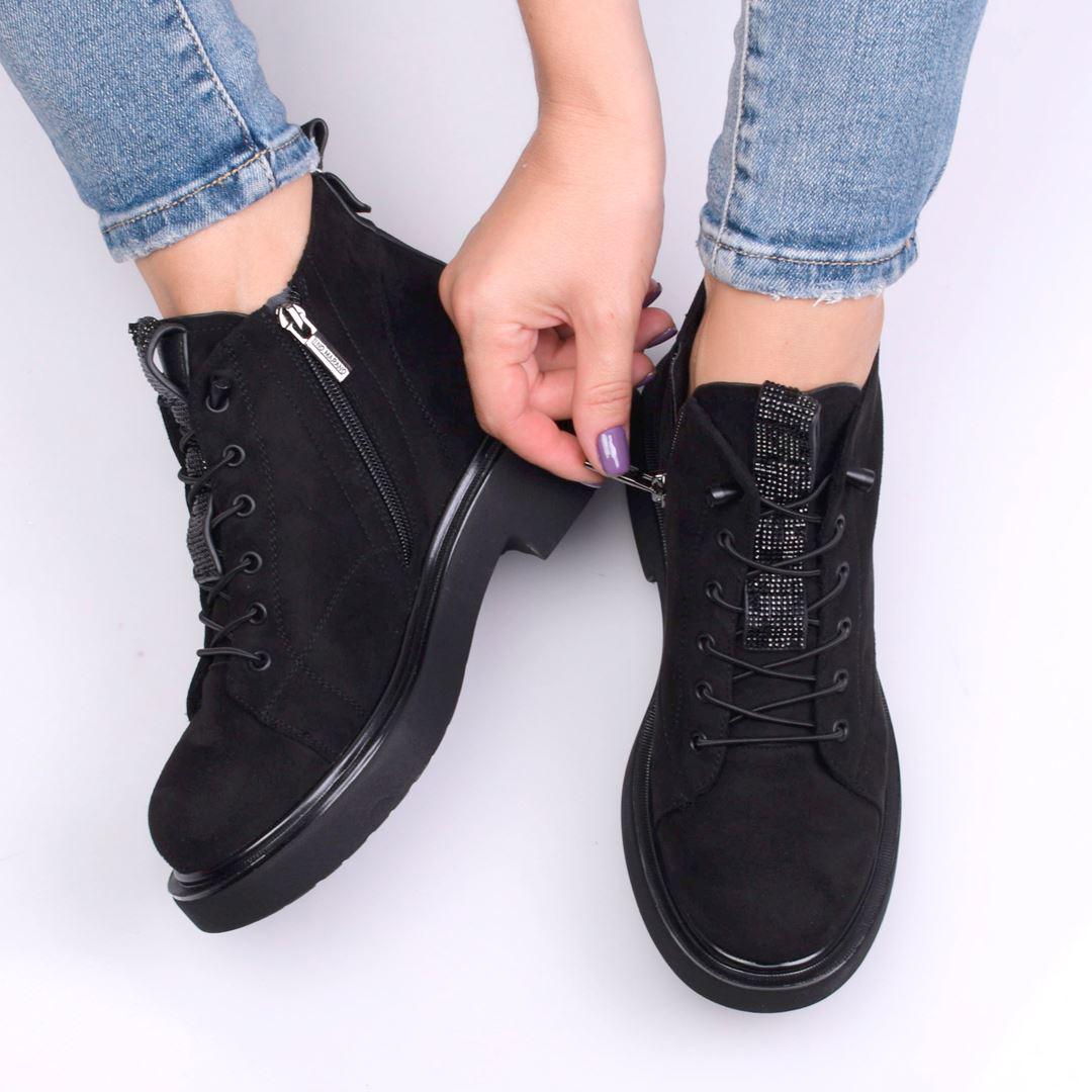 Ботинки женские на шнуровке 333562 р. 37 23,5 см
