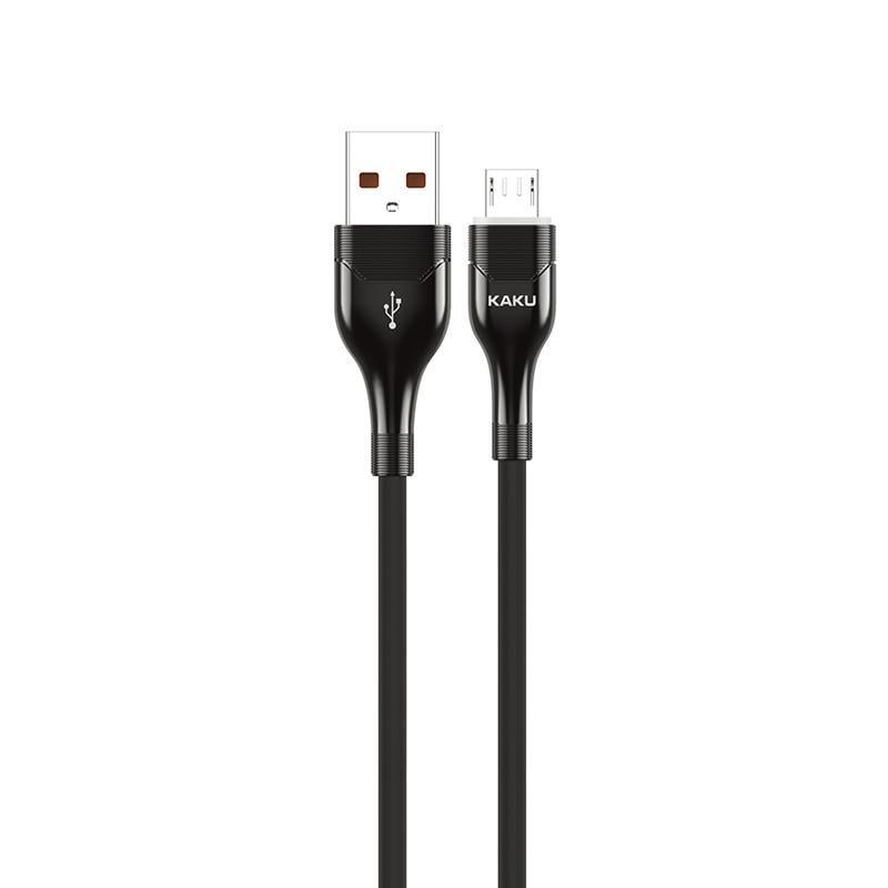 Кабель Kaku KSC223 USB Micro USB с подсветкой 1,2 м Black (2053079543) - фото 1