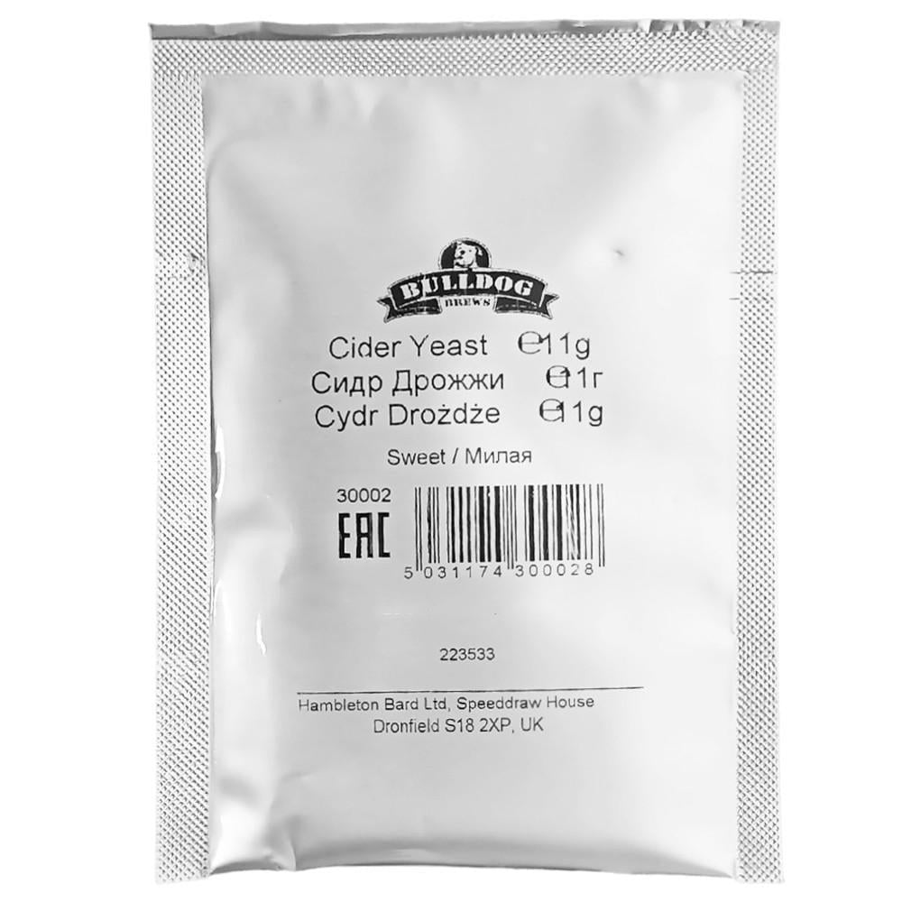 Дрожжи BullDog Sweet для сладкого и полусладкого сидра 11 г (16526)