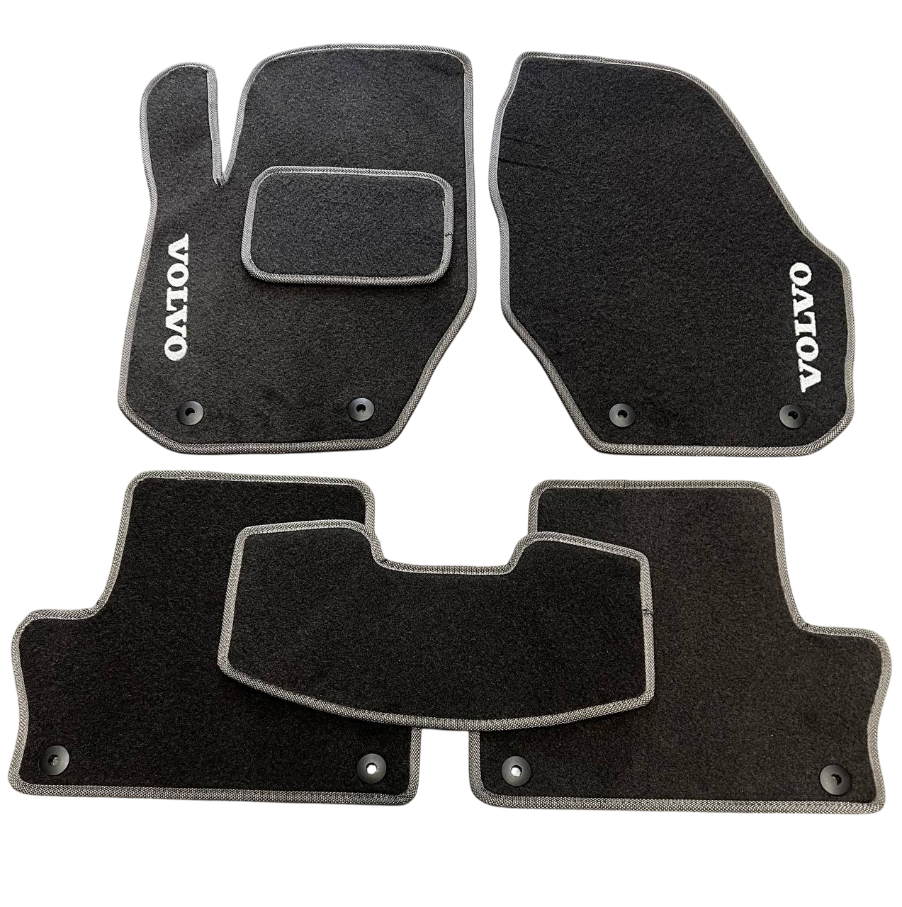 Килимки в салон ворсові для Volvo XC60 2008- 5 шт. Чорний (27327102)