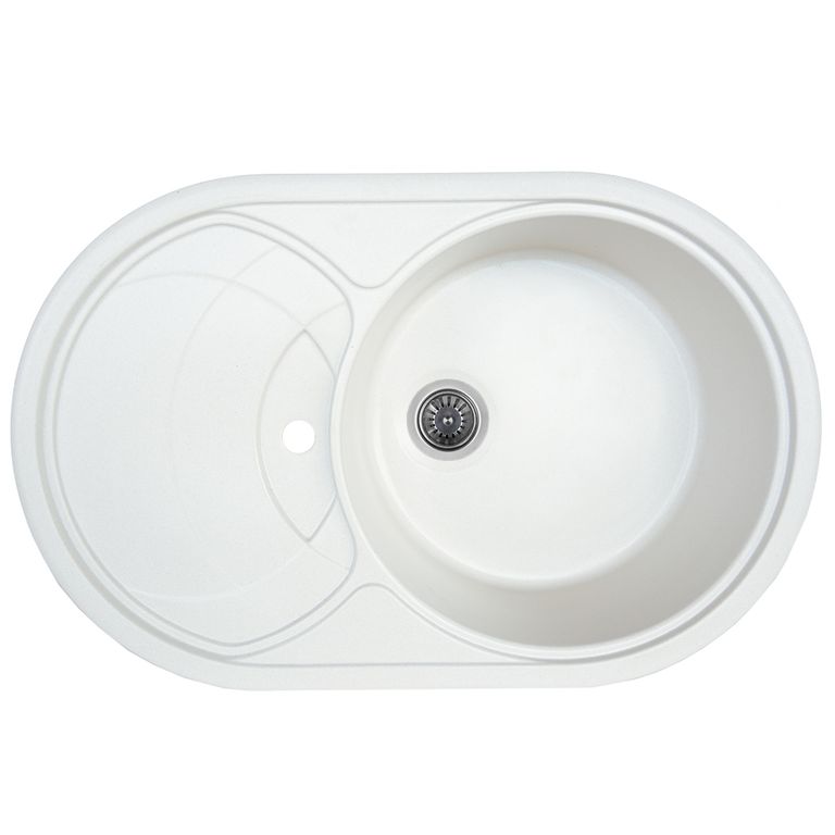 Мойка кухонная Platinum Gazzo 7750S Белый (353140) Мойка кухонная Platinum Gazzo 7750S Белый (353140)