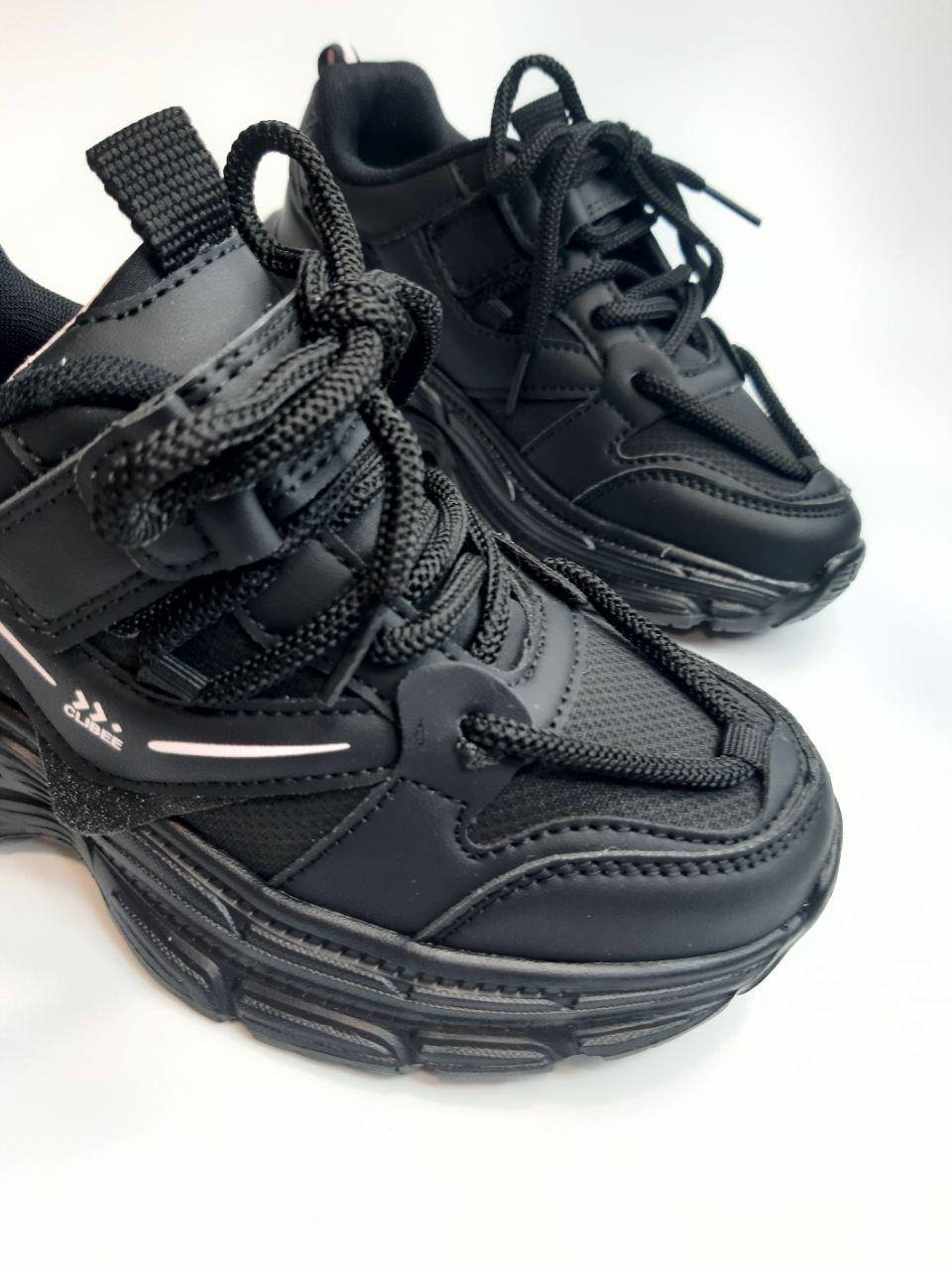 Кросівки для дівчинки Clibee р. 37 23,3 см Чорний (396-2 black) - фото 4