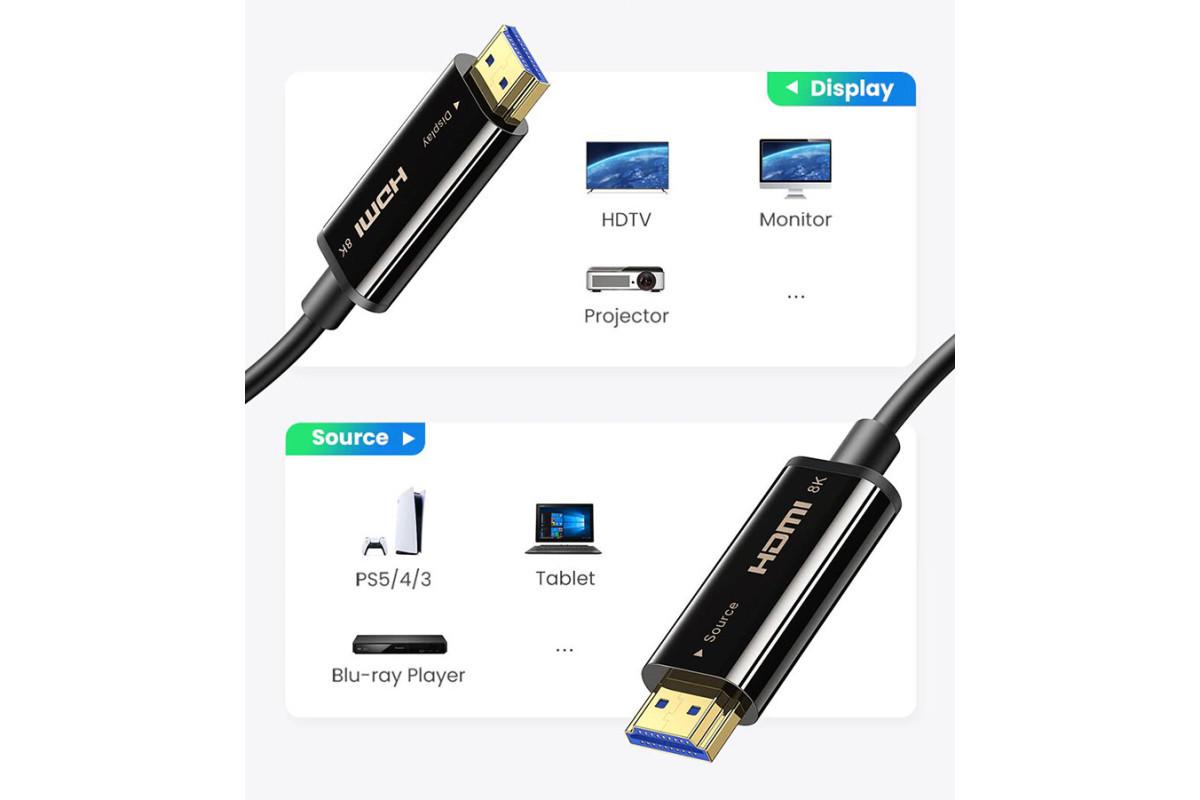 Кабель цифровий HDMI V2.1 48Gbps для 4K/8K і високої частоти оновлення 20 м (000048905) - фото 2