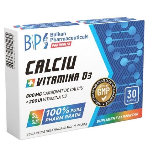 Кальций и Витамин Д3 Balkan Pharm Calcium Vitamin D3 30 капсул