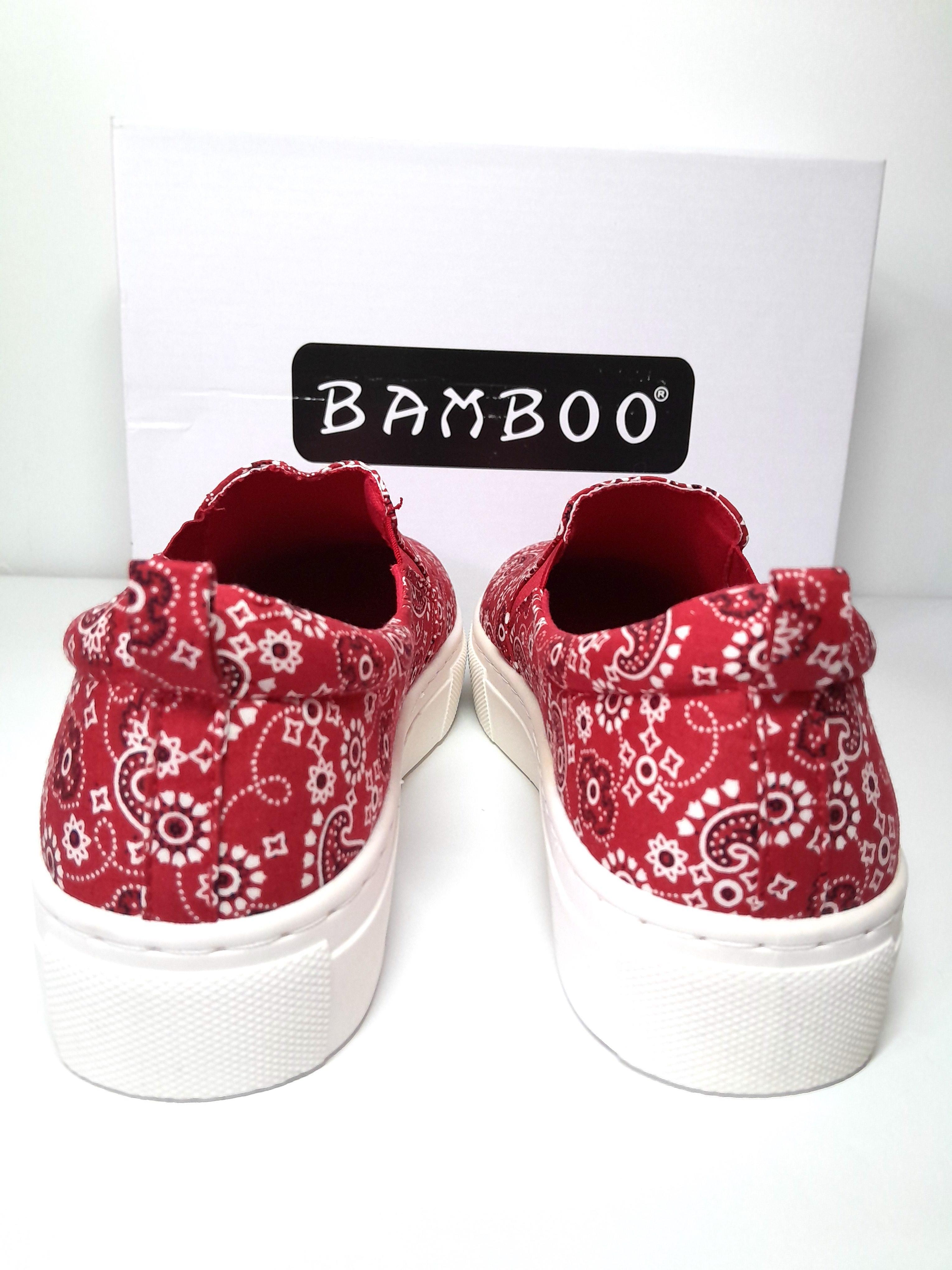 Кеди Bamboo р. 37,5 Червоний пейслі (34010) - фото 4