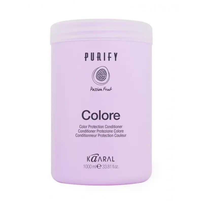 Крем-кондиціонер Kaaral Purify Colore Protection Conditioner для фарбованого волосся з екстрактом маракуйя 1000 мл (1216N)