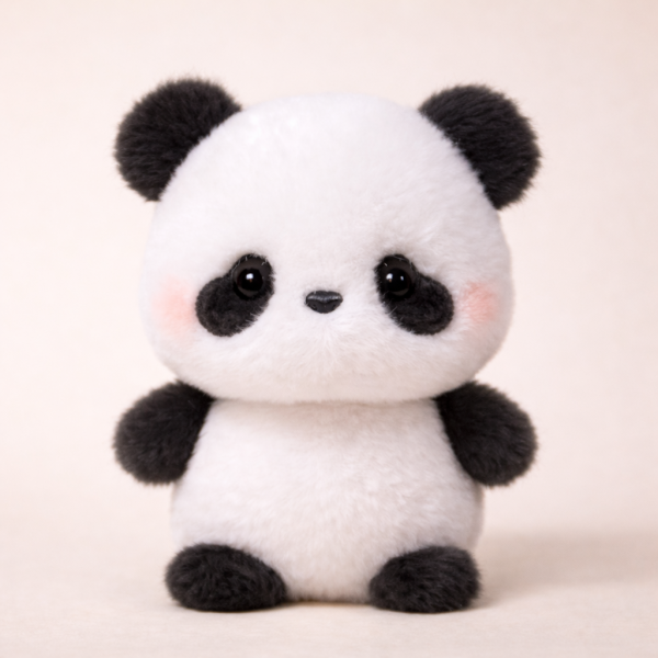 Мягкая плюшевая игрушка Панда 16 см Черный/Белый (31416081)
