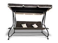 Гойдалка садова 4 містна Avko Relax Plus ARSC18722 розкладна Brown - фото 2 Гойдалка садова 4 містна Avko Relax Plus ARSC18722 розкладна Brown - фото 2