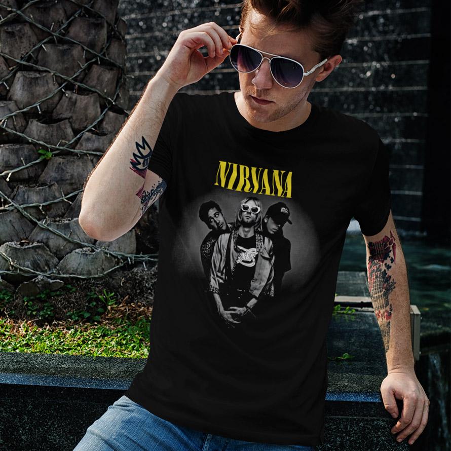 Футболка унисекс Nirvana Band Poster S Черный (0000009460)