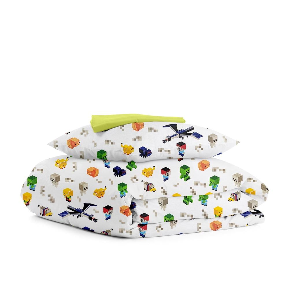 Комплект белья Cosas Minecraft постельного подросткового на резинке 160х220 см (4822052109335)