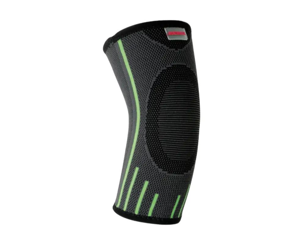 Налокітник компресійний MadMax MFA-283 3D Compressive elbow support Dark grey/Neon green M (62-68-MFA-283_M) - фото 1