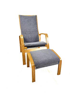 Крісло для відпочинку з підніжкою Avko ARC011 Natural Grey - фото 2 Крісло для відпочинку з підніжкою Avko ARC011 Natural Grey - фото 2