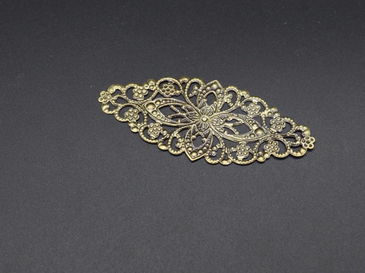 Уголок декоративный накладной 80х35 мм Старая латунь (553352635)