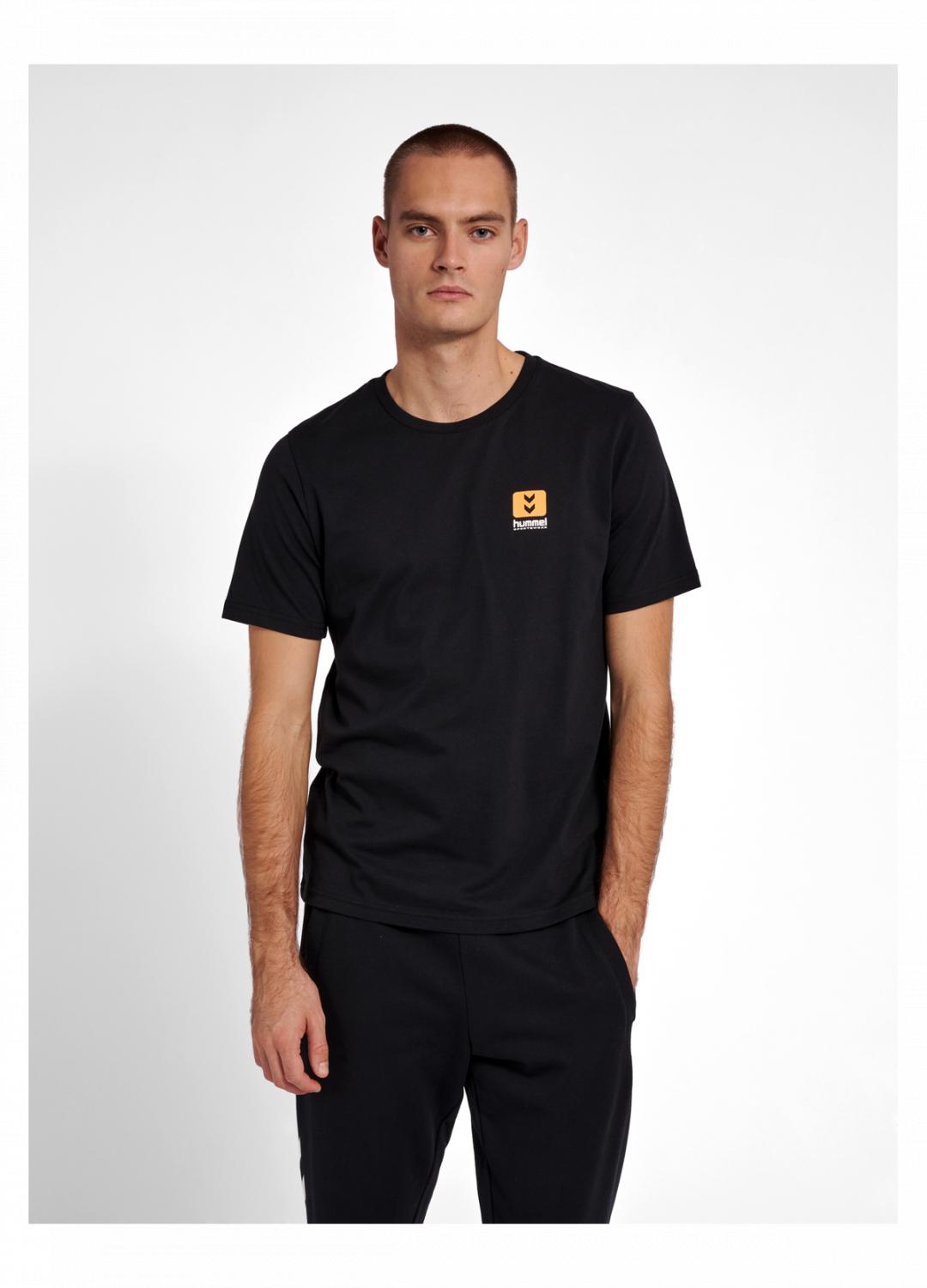 Футболка для мужчины Hummel 213715 с логотипом M Черный (75452)
