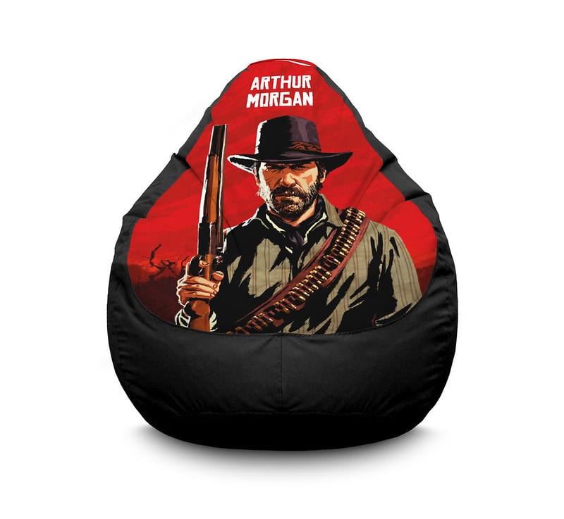 Кресло мешок iPuff RDR 2 Arthur Morgan Оксфорд XXL 90х125 см Черный Кресло мешок iPuff RDR 2 Arthur Morgan Оксфорд XXL 90х125 см Черный