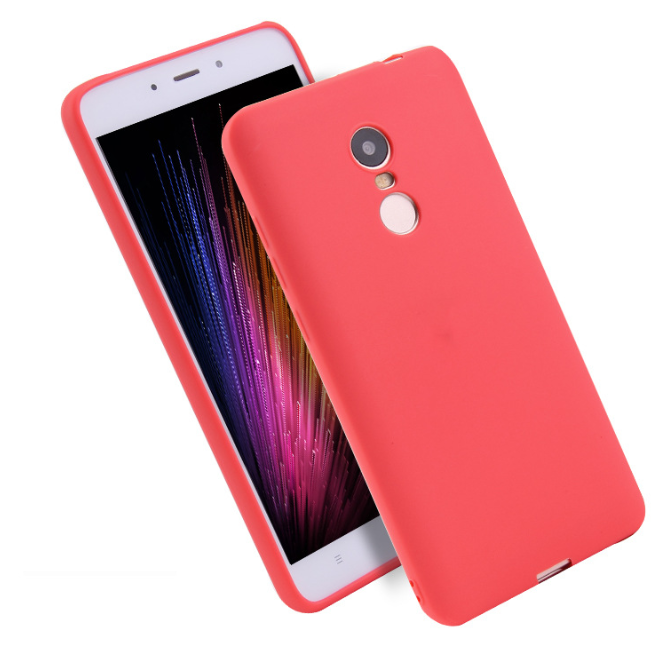 Силиконовый чехол Xiaomi Redmi Go матовый Красный 2078P