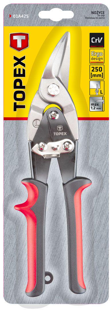 Ножницы по металлу Topex 250 мм левые (23970) - фото 2 Ножницы по металлу Topex 250 мм левые (23970) - фото 2
