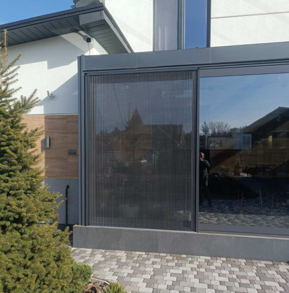 Москітна сітка пліссе з внутрішнім кріпленням для вікон/дверей на балкон/лоджію Антрацит (2712378582) - фото 4 Москітна сітка пліссе з внутрішнім кріпленням для вікон/дверей на балкон/лоджію Антрацит (2712378582) - фото 4