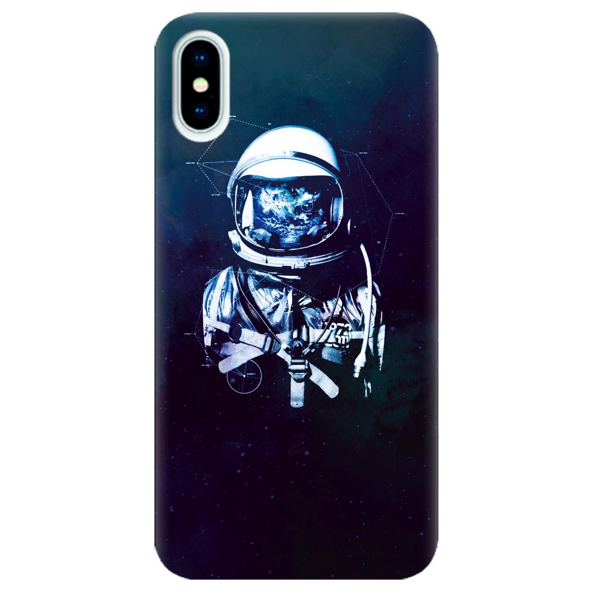 Силиконовый чехол Zorrov для Apple iPhone X - SPACE (10290050153033476)