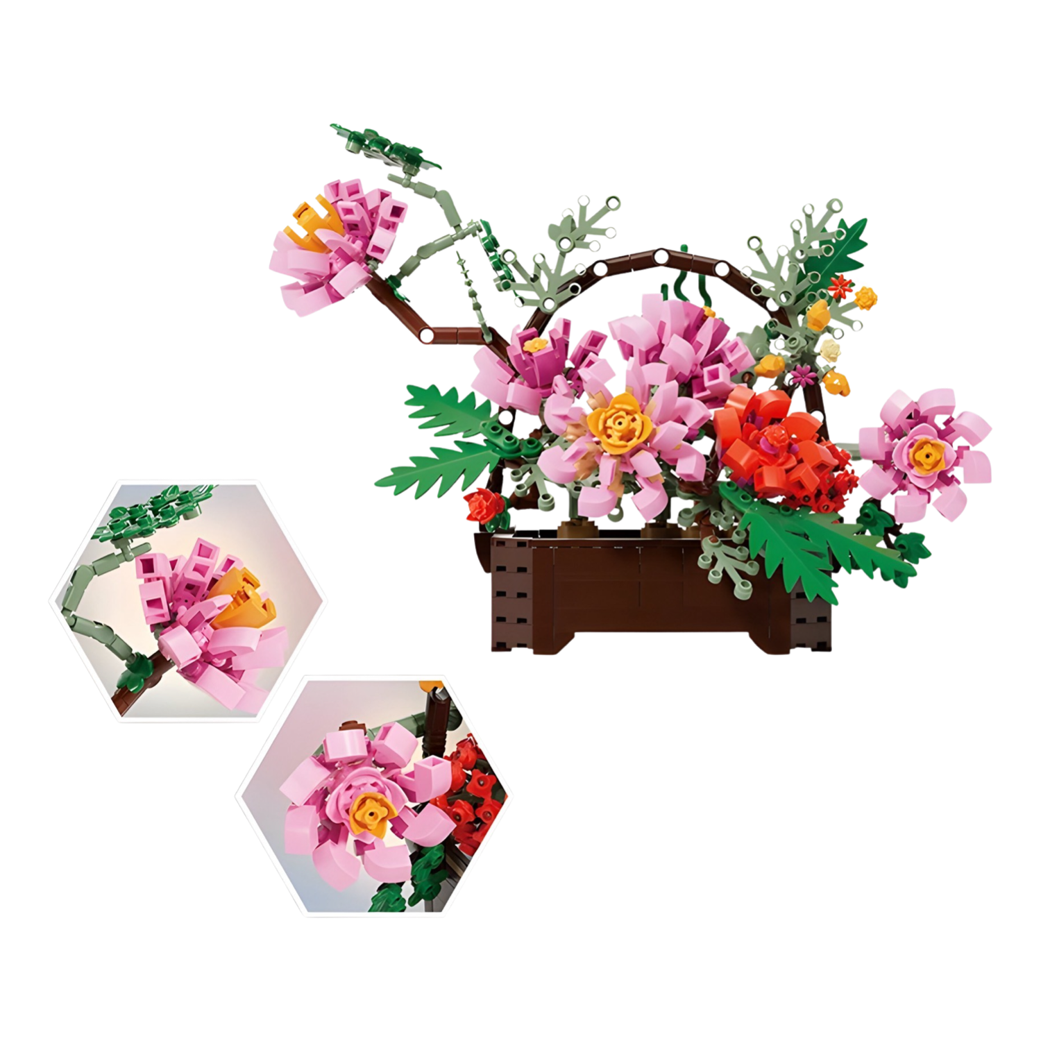 Конструктор Квіткова композиція у кошику 507 деталей (18185000) - фото 2
