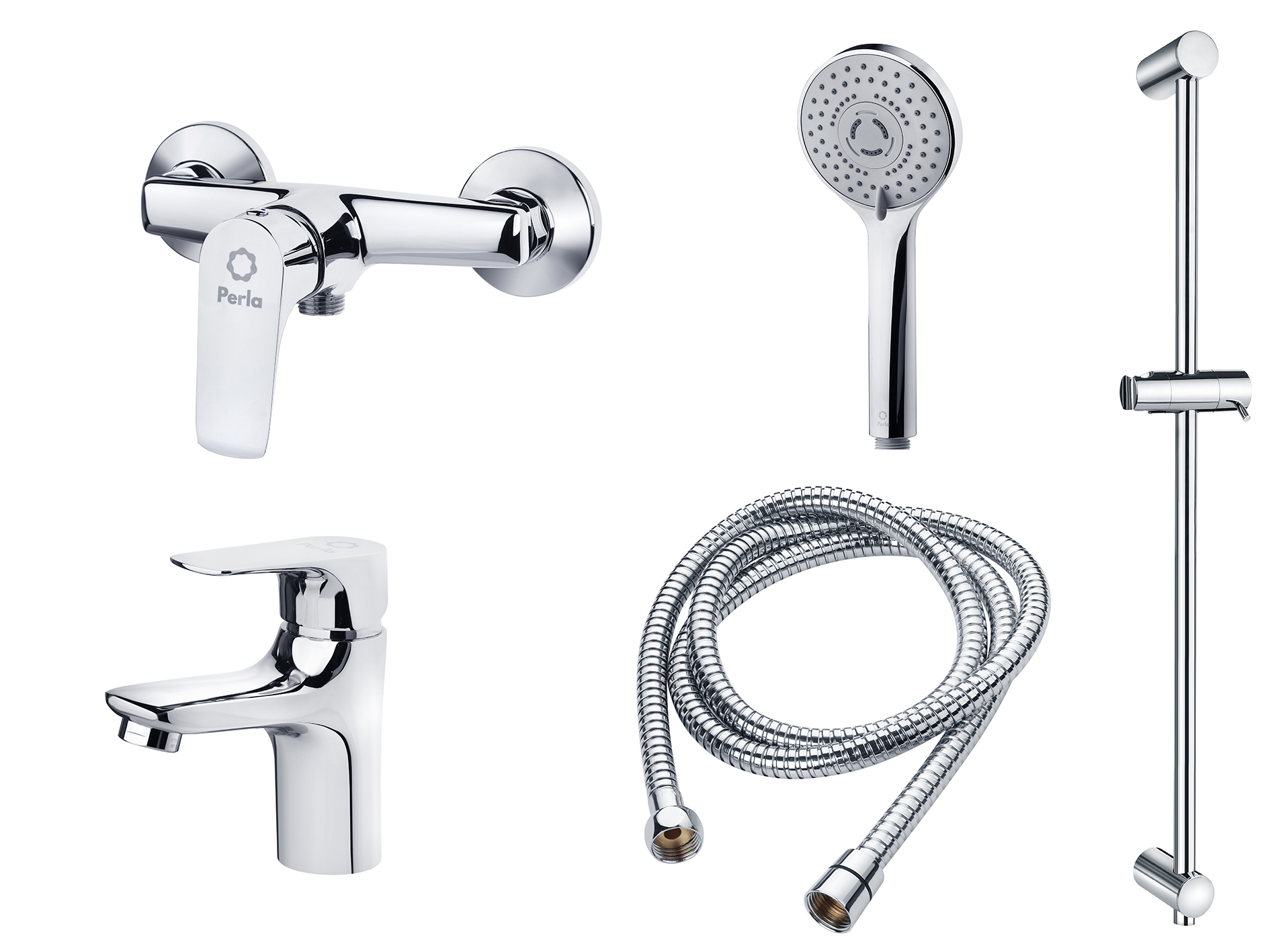 Набор смесителей Perla SPLIT 10405-C (PSH405+PSH403+PSF1031)