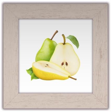 Картина классическая деревянная Фрукты Груша 180х180 мм Белый (кл0001бк10х10)