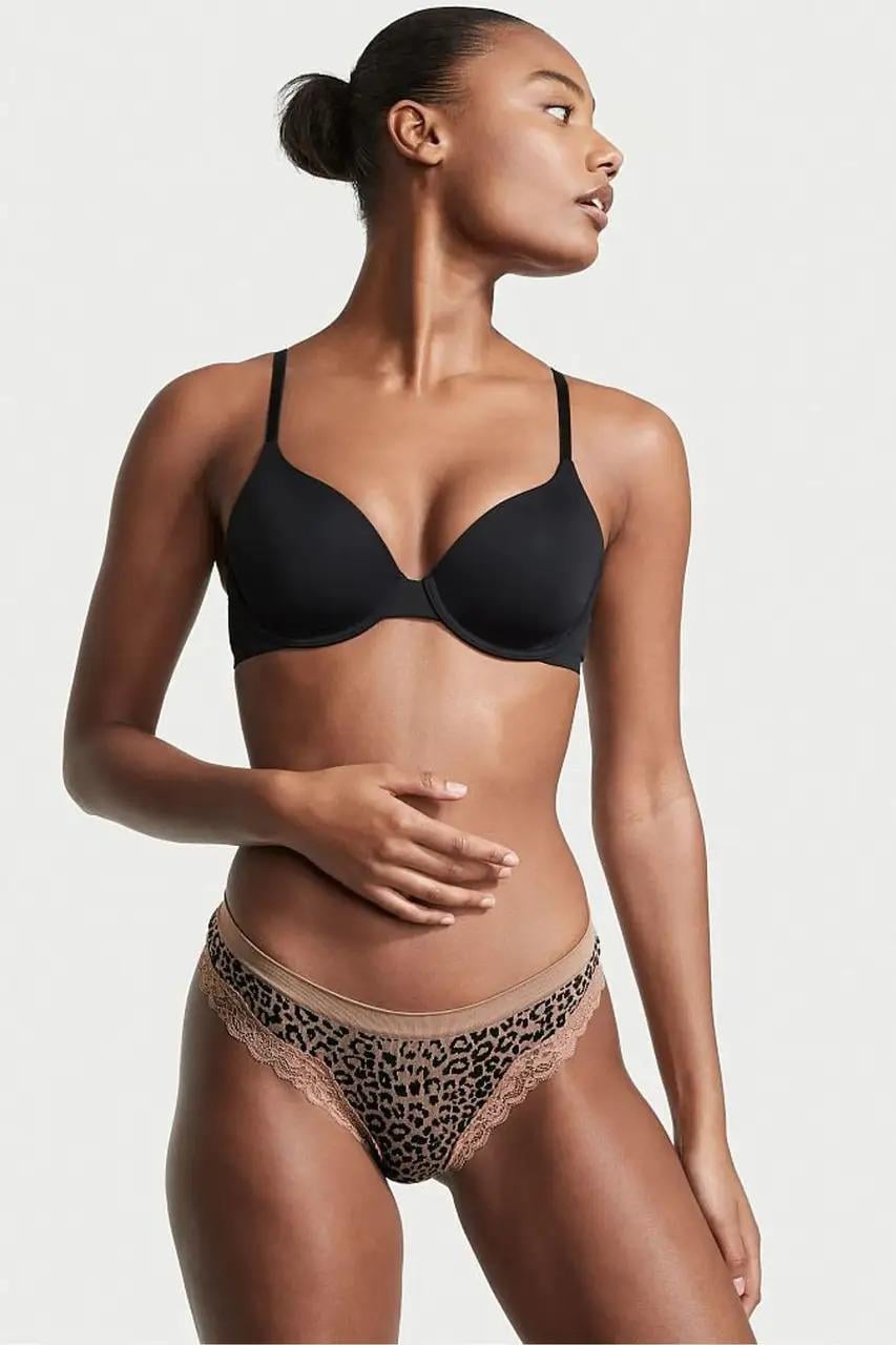 Трусики Victoria´s Secret Cotton Thong Panty M Леопард (26534901)