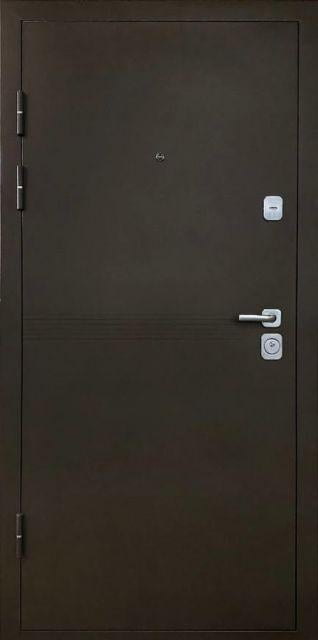Входная дверь БЦ Brown металл/МДФ квартира/улица 860х2050 мм (83301)