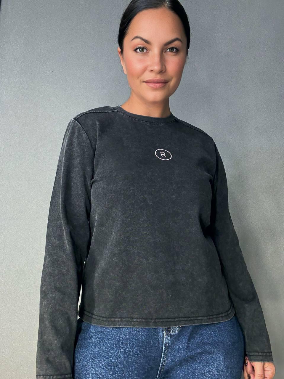 Лонгслив женский A-N 2517-5 трикотажный варка тай-дай с камешками R OS Черный (4893) - фото 9 Лонгслив женский A-N 2517-5 трикотажный варка тай-дай с камешками R OS Черный (4893) - фото 9