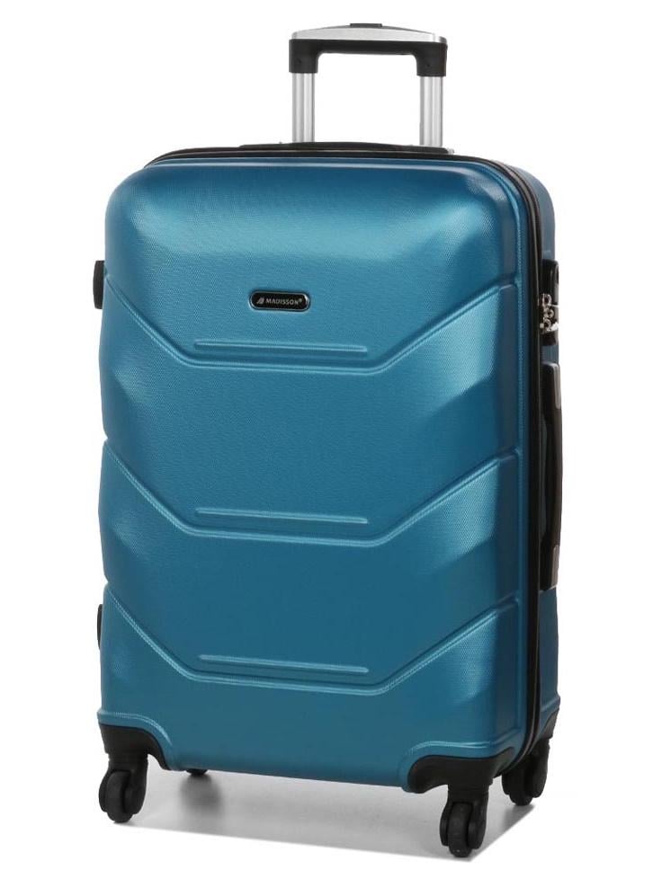 Чемодан средний adisson Snowball 32303 M пластиковый 70 л Бирюзовый
