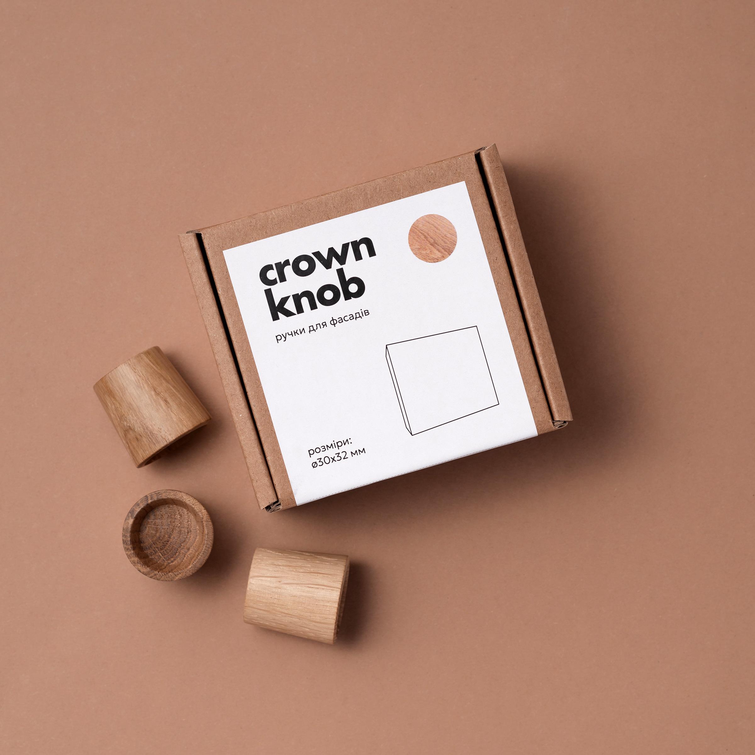 Комплект мебельных ручек Crown Knob 3 шт. Дуб - фото 3 Комплект мебельных ручек Crown Knob 3 шт. Дуб - фото 3