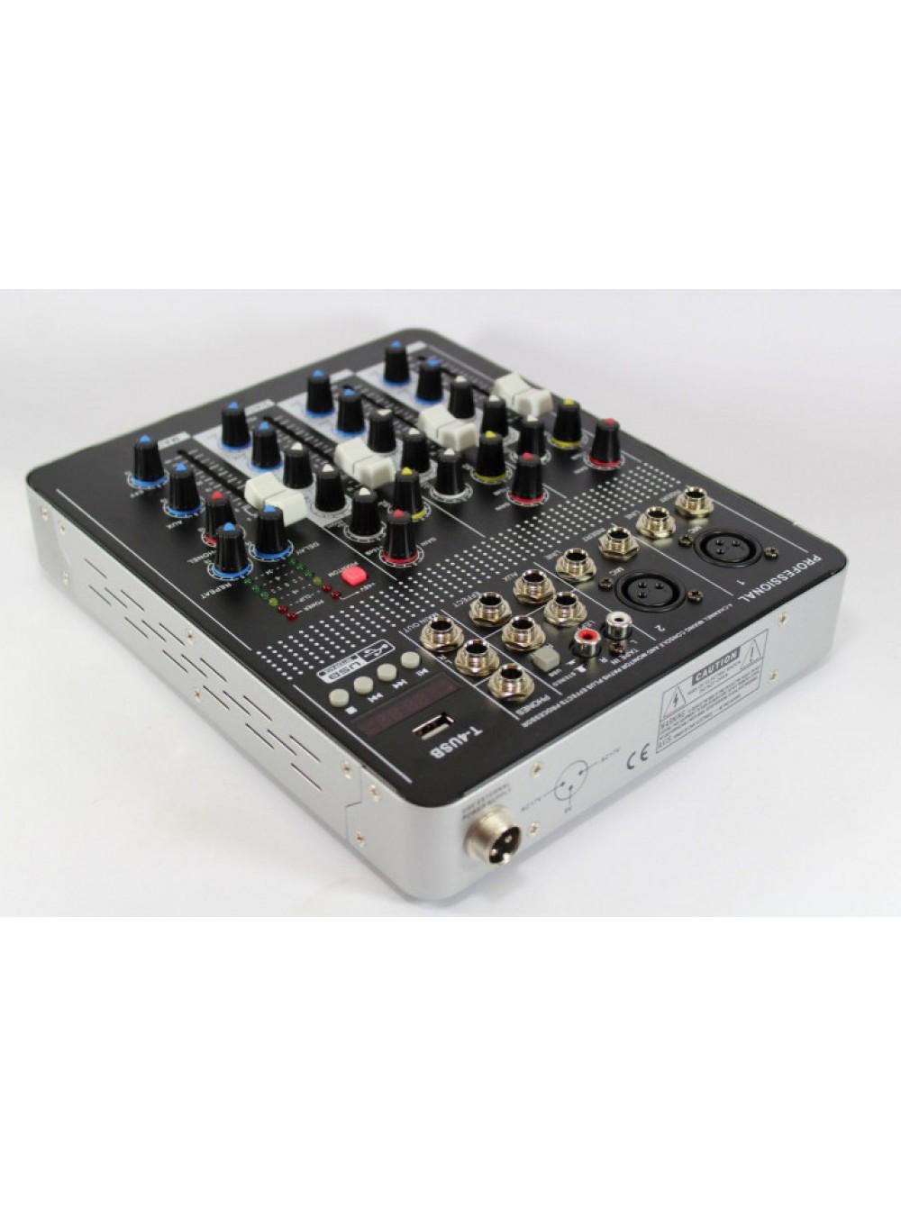 Аудіо мікшер MIXER BT4000 4 канала Bluetooth