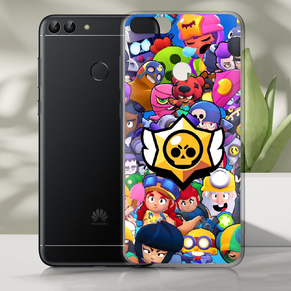 Чехол Boxface Huawei P Smart Brawl Stars Прозрачный силикон (32669-up2389-32669) - фото 2