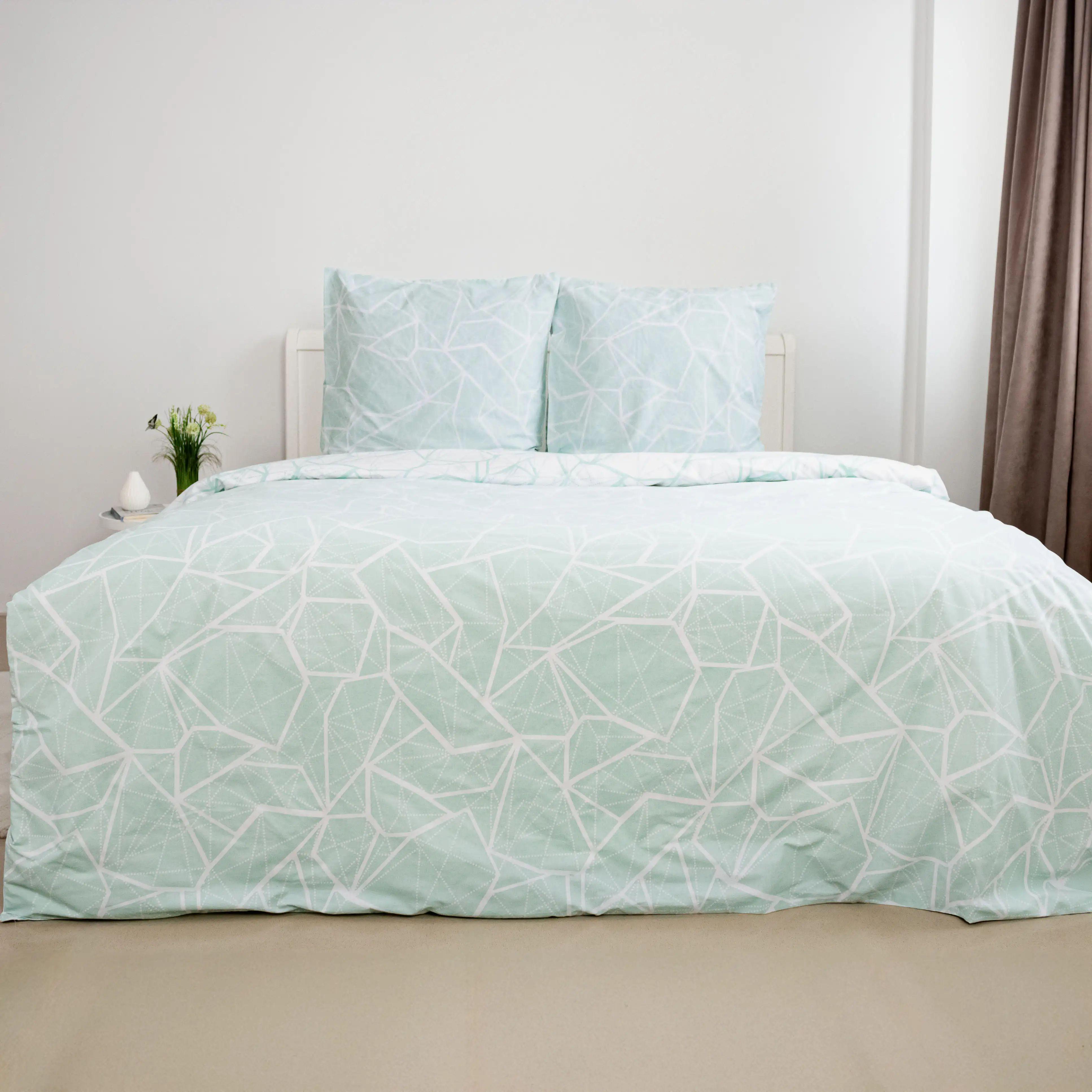 Комплект постільної білизни гіпоалергенний ТЕП Marble 115 г/кв. м євро з наволочками 70x70 см М‘ятний (12630200215)