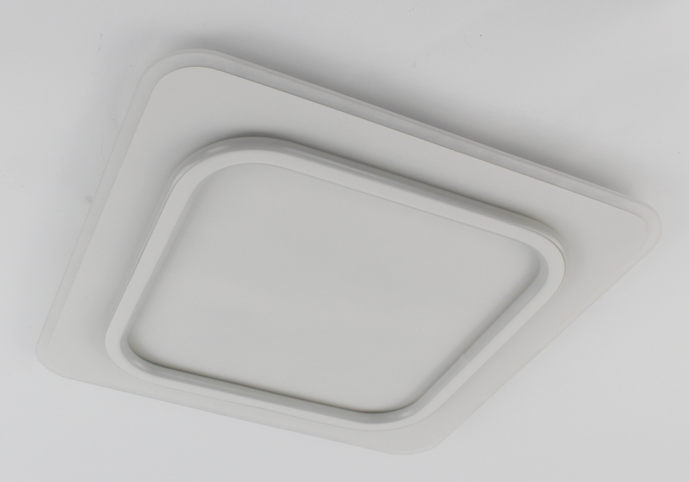 Люстра управляемая светодиодная VEGA dual 2S On/Off 80W 450х450х45 мм White