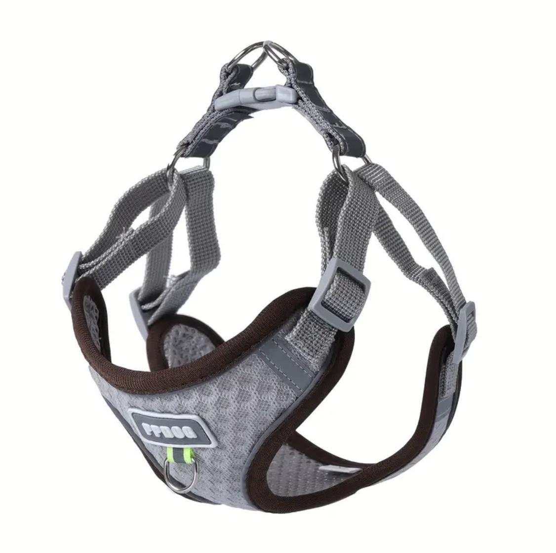 Шлея з повідцем для собак ARMONDO S Сірий (56788ш6)