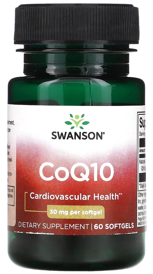 Добавка Коэнзим Q10 Swanson CoQ10 30 мг 60 капсул Добавка Коэнзим Q10 Swanson CoQ10 30 мг 60 капсул