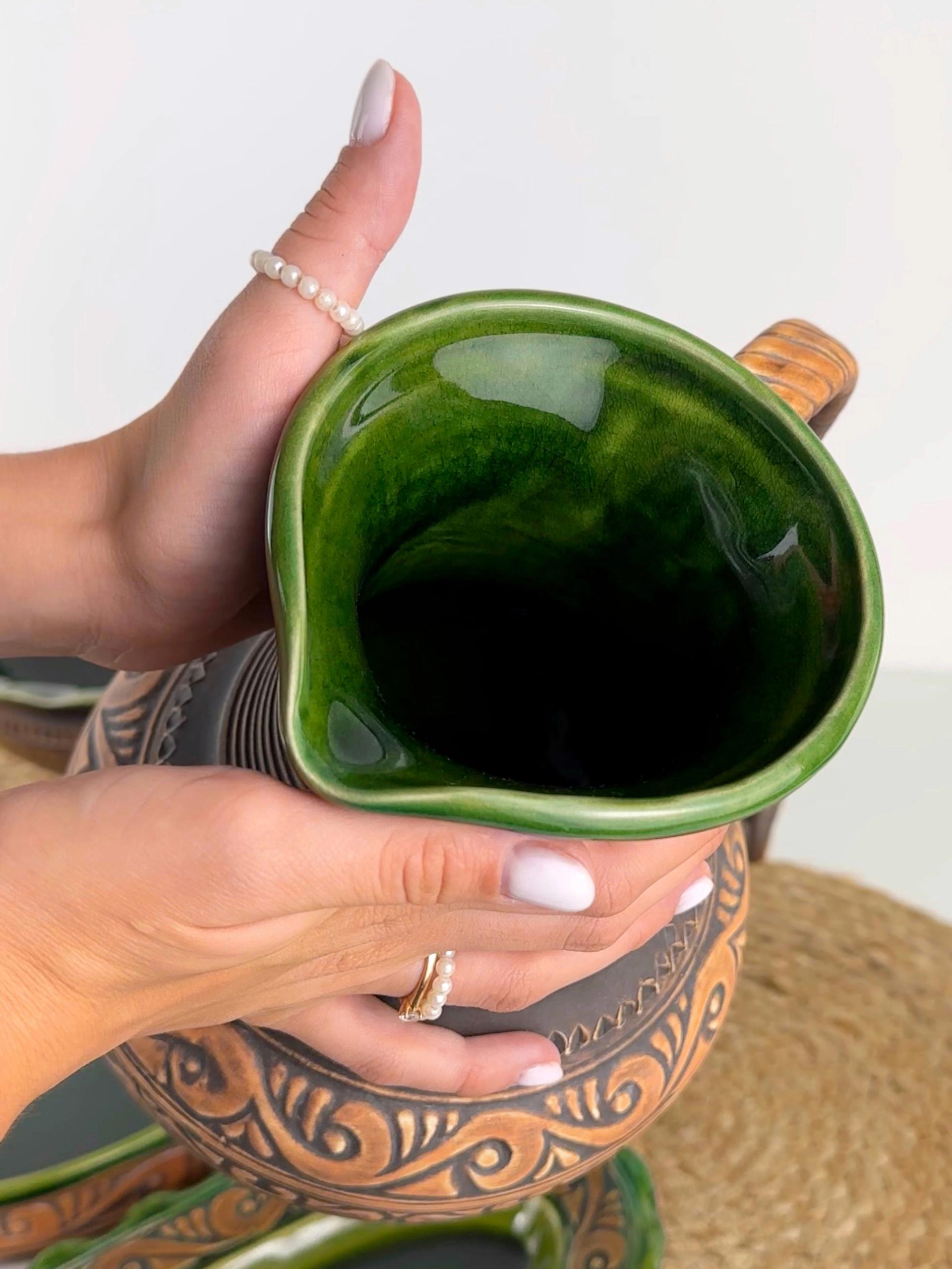 Набор глиняной посуды для вареников на 4 человек Гражда Коричневый (17019-12) - фото 3 Набор глиняной посуды для вареников на 4 человек Гражда Коричневый (17019-12) - фото 3