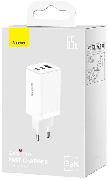 Зарядное устройство BASEUS GaN5 Pro CCGP120201 Fast Charger QC4.0 PD3.0 65W White - фото 10