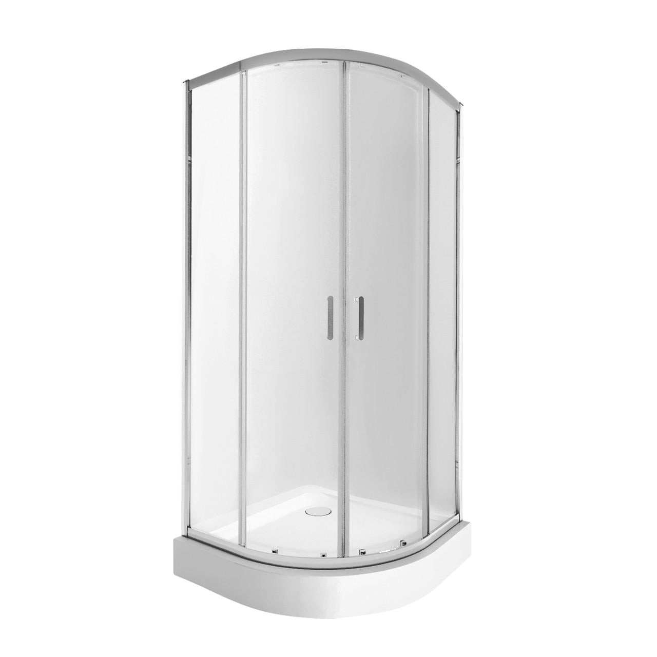 Набор Qtap душевая кабина Taurus CRM1099AC6 Clear 2020x900x900 мм с поддоном Robin 309912C 90x90x12 см с сифоном (2657689562)