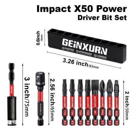 Набор битов удлиненных с органайзером 10 эл. (28604078) - фото 3 Набор битов удлиненных с органайзером 10 эл. (28604078) - фото 3